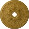 Ekena Millwork Rose and Ribbon Ceiling Medallion (Canopies up to 4"), 23 5/8"OD x 4"ID x 1 1/2"P, Pharaohs Gold CM23ROPGS - alternate 1